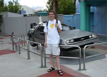 Me and a DeLorean time machine